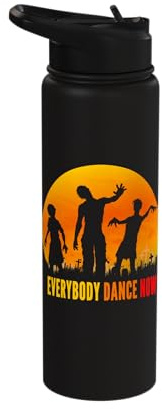 Dancing Zombies Halloween Party Costume Everybody Dance Now Stainless Steel Insulated Water Bottle