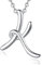 EUDORA Harmony Ball Kette mit Buchstaben K für Damen Sterling Silber 925, Halskette mit Anfang Buchstaben K Kette mit Namen Alphabet Initialen Anhänger Schmuck Geschenk für Frauen Mama Freundin, 45CM
