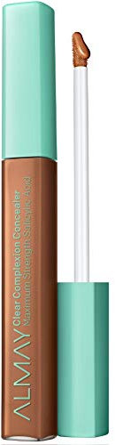 Almay Teint-Concealer, transparent, hypoallergen, tierversuchsfrei, ölfrei, dermatologisch getestet, mit Aloe und Salicylsäure, dunkel, 0,18 Unzen