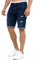 Indicode Herren Caden Jeans Shorts mit 5 Taschen | Herrenshorts Used Look für Männer Holes - Dark Blue, 3XL