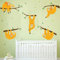 ufengke Wandsticker Faultiere Wandtattoos Wandaufkleber Baum AST für Kinderzimmer Schlafzimmer