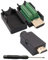 AAOTOKK HDMI Morsettiera a Vite Adattatore,Placcato in oro HDMI Maschio a 20 Pin/Vie Femmina Terminale a Saldare Modulo di Segnale Connettore Scheda di Breakoutless con Custodia (2 Pezzi/Maschio)