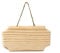 Vetrineinrete® Targhetta in legno 2 pezzi con corda in canapa da appendere targa personalizzabile con decoupage pittura appendino per porta (Rettangolo 18X12,5X1 cm) C67