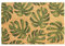 Nicola Spring Coir Door Mats - 90 x 60cm - Monstera - Pack of 2 - Decorative Indoor Front Door Floor Mat Entry Dirt Trapper Rug Outdoor Boot Scraper Non Slip Backing Doormat
