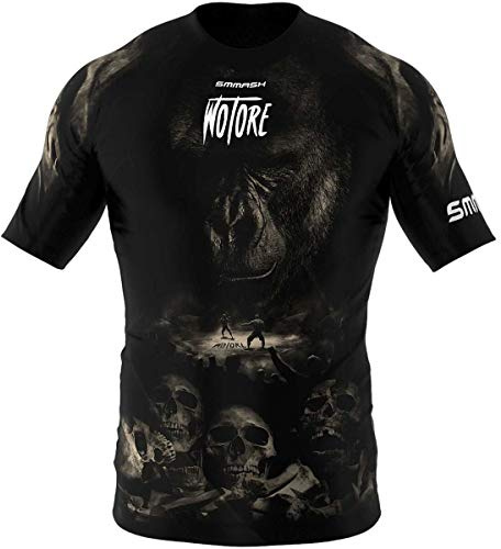 SMMASH Camiseta Deportiva De Manga Corte Hombre para Artes Marciales Kickboxing Boxeo Muay Thai Deportivos De Combate