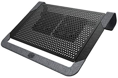 Cooler Master NotePal U2 PLUS V2 - Laptop-Kühler, 2 positionierbare 80mm Lüfter, leichter und ergonomischer schwarzer Aluminiumrahmen mit Polyesterfaser