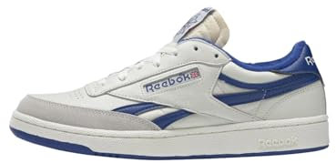 Reebok Herren Club C Revenge Vintage Sneaker, Chalk/Collegiate Royal/Excellent Red, 43 EU