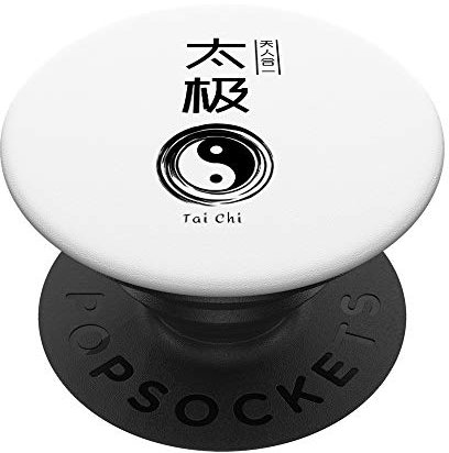 Yin Yang Tai Chi Kung Fu Kampfsport Asia Chinesisch Geschenk PopSockets PopGrip: Ausziehbarer Sockel und Griff für Handys/Tablets mit Tauschbarem Top
