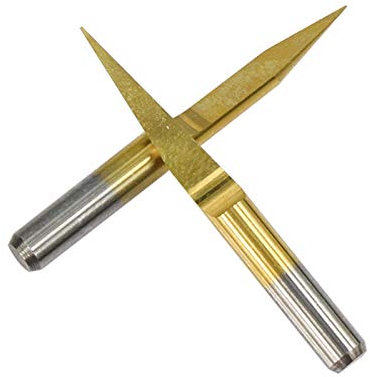 Pilang Zxxin-Broca de Fresa, 3.175mm Shank 10/15/20/25 Grados Carburo V Forma PCB 3D Grabado bits CNC Router Talling bit 10pcs, Accesorios (Dimensions : 10PCS degree15X0.2mm)