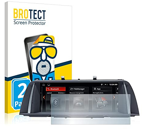 BROTECT Schutzfolie für BMW 5 F10 2014 Professional 10,2 | 2 Stück Entspiegelnder Displayschutz Made in Germany Matte Displayschutz-Folie Anti-Reflex Anti-Fingerprint Einfache Montage