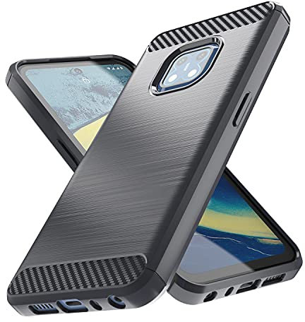 FTRONGRT Cover per Nokia XR20, Custodia Protezione in Morbida Silicone TPU, Durevol, Anti Shock, Custodia per Nokia XR20 (Grigio)