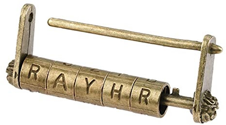 XXXXW Bisagras a Tope 1 unid Antiguo Chino Viejo Candado Candado Joyería Cofre Caja de Madera Candado Candado para Maleta Cajógrafo Cerraduras de Hardware Armarios Bisagras