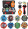 Baybledas Burst Toupies Burst Turbo avec Lanceurs 4D Combat Top Top Model Metal Masters Speed Top avec Rafale pour La Journée des Enfants, Pâques, Noël, Anniversaire Coloré