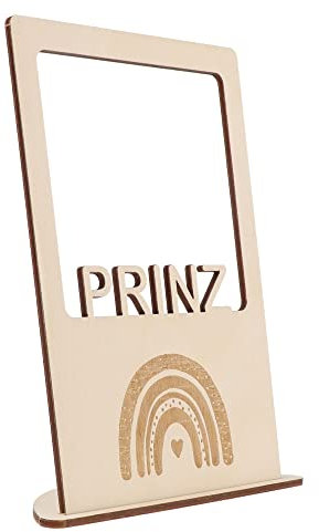 Spruchreif | Holz Bilderrahmen | Bilderrahmen Natur | Bilderrahmen mit Gravur | Bilderrahmen für Kinder | Fotorahmen | Gravur Geschenk | Geschenk zur Geburt Junge | Geschenk Taufe