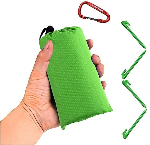 Lona impermeable para camping, ultraligera para camping, senderismo y actividades al aire libre (verde)