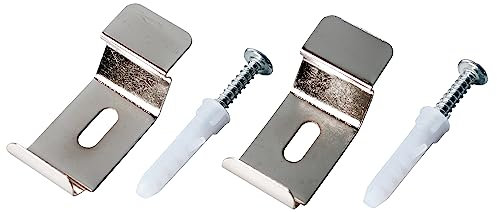 Deco4Me Wand- & Deckenträger-Set für Doppelrollo mit Montageprofil (2er-Set), Montage mit Bohren