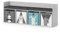Vicco Kindersitzbank Luigi, Hellgrau, 142.4 x 53.4 cm 4 Fächer, mit Faltboxen grau