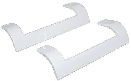 Ufixt Beko Fridge Freezer Door Handle Pair White – Compatible Replacement Set