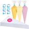 GZMAISULEE 100 Stück Spritzbeutel Einweg 35×21cm Spritzbeutel Anti-Burst-Verdickung Gebäckbeutel mit 6 Krawatten für Spritzbeutel für Keks Kuchen Frosting Dekorieren Backen Zubehör