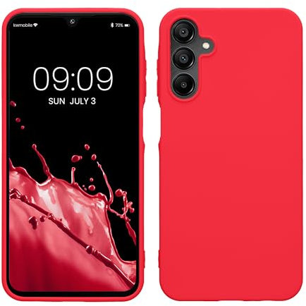 kwmobile Housse Compatible avec Samsung Galaxy A15 5G Coque - Housse de téléphone Protection Souple en Silicone - Rose Fluo