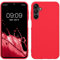 kwmobile Housse Compatible avec Samsung Galaxy A15 5G Coque - Housse de téléphone Protection Souple en Silicone - Rose Fluo