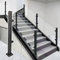Glasgeländer Pfosten Quadratisches Geländerpfosten-System aus Edelstahl mit Klemme – Glasgeländerpfosten für Balustrade, Zaun, Balkon, Treppe, Terrasse, Innen- und Außenbereich (33,4 in / 85 cm)