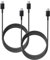 Lot 2 Câbles Origine pour Samsung Galaxy A15, A25, A35, A55, A05s / S24, S24 Ultra, S24+, S... USB-C vers USB-C 3A, 1,80m Synchro et Charge Ultra Rapide 45W Noir