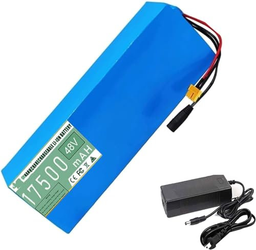 SHANRROW Electric Battery 60V 12Ah 15Ah 20Ah 25Ah 30A Electric Bike Lithium Ion Battery 60V Bicycle Scooter Battery With Charger for 200-2000W Electric Bicycles Motor