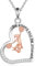 YFN Cheerleader Halskette 925 Sterling Silber Sport Anhänger Cheerleading Schmuck Geschenk für Damen Mädchen