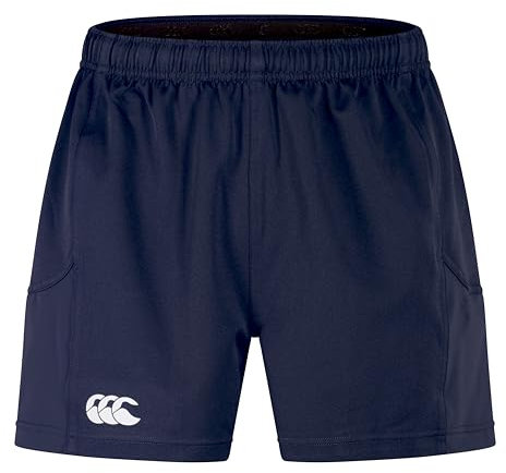 Canterbury Men's Advantage Rugby Shorts 2.0 | Elasticated Waist | CCC Logo Gym Shorts, Navy, L