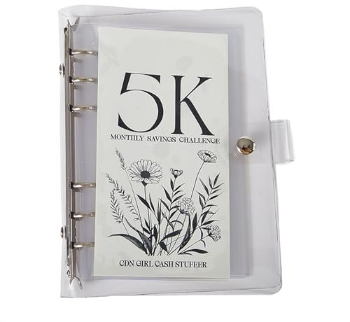 JSZDFSV Monatssparende Herausforderung Bargeld Organizer Album 2500 Fächer Umschlag Geld sparen Herausforderung Album Hülle Hülle