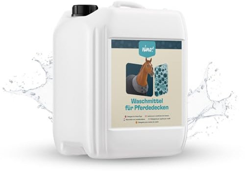 nimo® Waschmittel für Pferdedecken | ohne Duftstoffe & Farbstoffe | für für atmungsaktive Synthetik- und Baumwolldecken | entfernt Kot- & Urinflecken