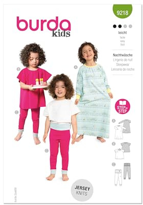Burda Style Sewing Pattern B9218 Children's Sleepwear