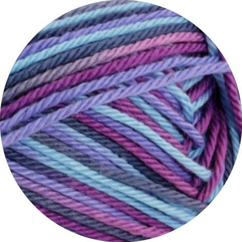 LANA GROSSA Cotone Print | Baumwollbasicgarn | Handstrickgarn aus 100% Baumwolle | 50g Wolle zum Stricken & Häkeln | 125m Garn FB 362