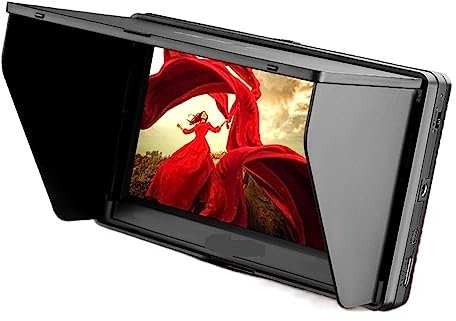 Monitor di campo, Monitor da campo for fotocamera DSLR DC-70 II Ingresso AV 4K Display LCD IPS HD 1024x600 Assistente video