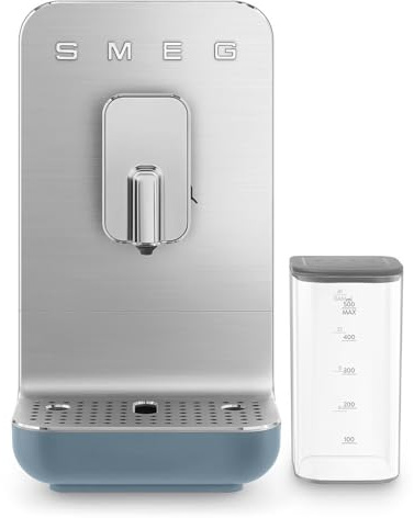 Cafetera superautomática - SMEG BCC13SBMEU, 19 bar, 1350 W, Azul tormenta