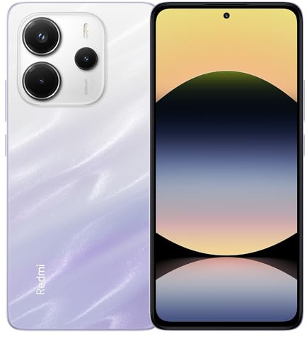 XIAOMI Redmi Note 14 4G Smartphone 8GB+256GB 108MP AI Camera All-Star Durability MediaTek Helio G99-Ultra 120Hz Eye-Care Display 5500mAh Battery, Without Charge. (Purple)