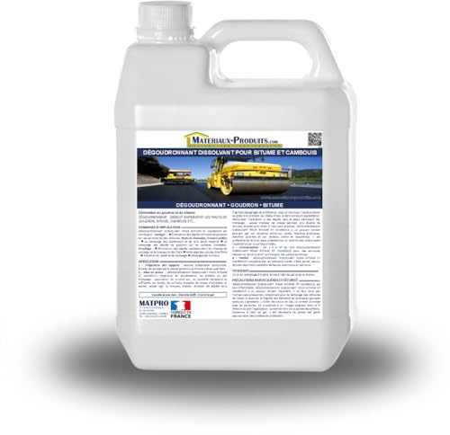 MATPRO Dégoudronnant dissolvant bitume et cambouis 5 L Jaune clair