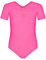 Assoluta Body da ginnastica a maniche corte da bambina, rosa fluo 116