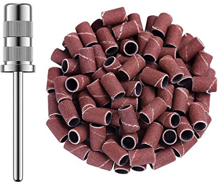 MelodySusie 100× Embouts Manchons de Haute Qualité Pour Polir des Ongles et Repousser les Cuticules Autour des Pieds - Bandes de Ponçage Professionnelles Pour Manucure Pédicure