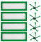 Ersatzzubehör für Vorwerk Kobold VR 200,Colorful VR-200 Roboterstaubsauger Staubsaugroboter Ersatzset - 4 Seitenbürste und 4 Filter für Vorwerk Kobold VR 200