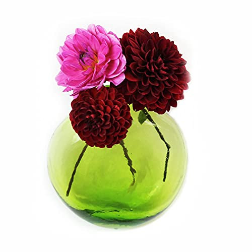 Blumenvase zum Aufhängen, Wanddeko Anfora grün, Wanddekoration Gartendeko handgemacht