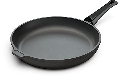 Hoffmann Aluguss Bratpfanne 28 cm Induktion ohne Glasdeckel Made in Germany 4,5 cm Innenhöhe