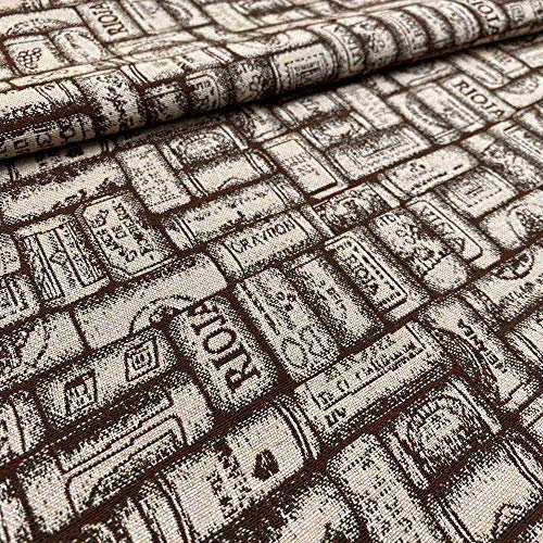 Kt KILOtela - Meterware Polsterstoff - Jacquard Gobelin - Breite 280 cm - Länge wählbar 50 in 50 cm | Weinstopfen - Braun