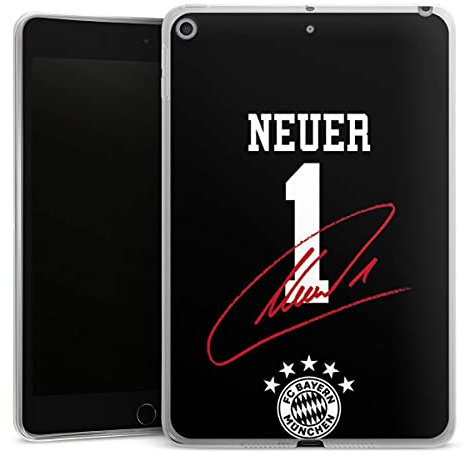 DeinDesign Silikon Hülle kompatibel mit Apple iPad Mini (2019) Case Tablet Hülle FC Bayern München FCB Manuel Neuer