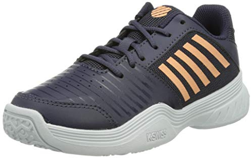 Tennisschuh Jr K-Swiss Court Express Omni-Graystone/Peach Nect/Wht