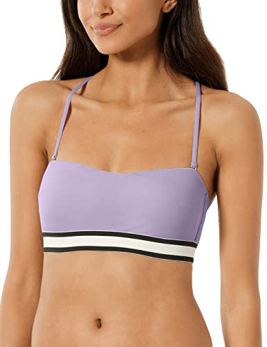 Schiesser Damen Bandeau Top Bikini, Flieder, S
