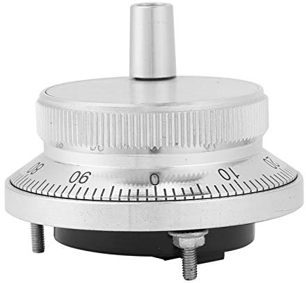 Oumefar Volantino CNC 5V, Encoder Rotativo 4 Terminali, Generatore di Impulsi Manuale 60mm, 5V DC, per Fresatrice CNC, Torni, Macchine per Incisione