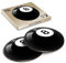 2 x Eco Boxed Cork Coasters - BW - 8 Ball Pool Snooker Drink Cup Mug Glass Table Mat #38817