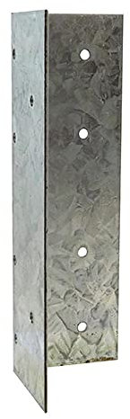 TIMCO Universal Post Extender Galvanised - 60 x 60 x 180, Black